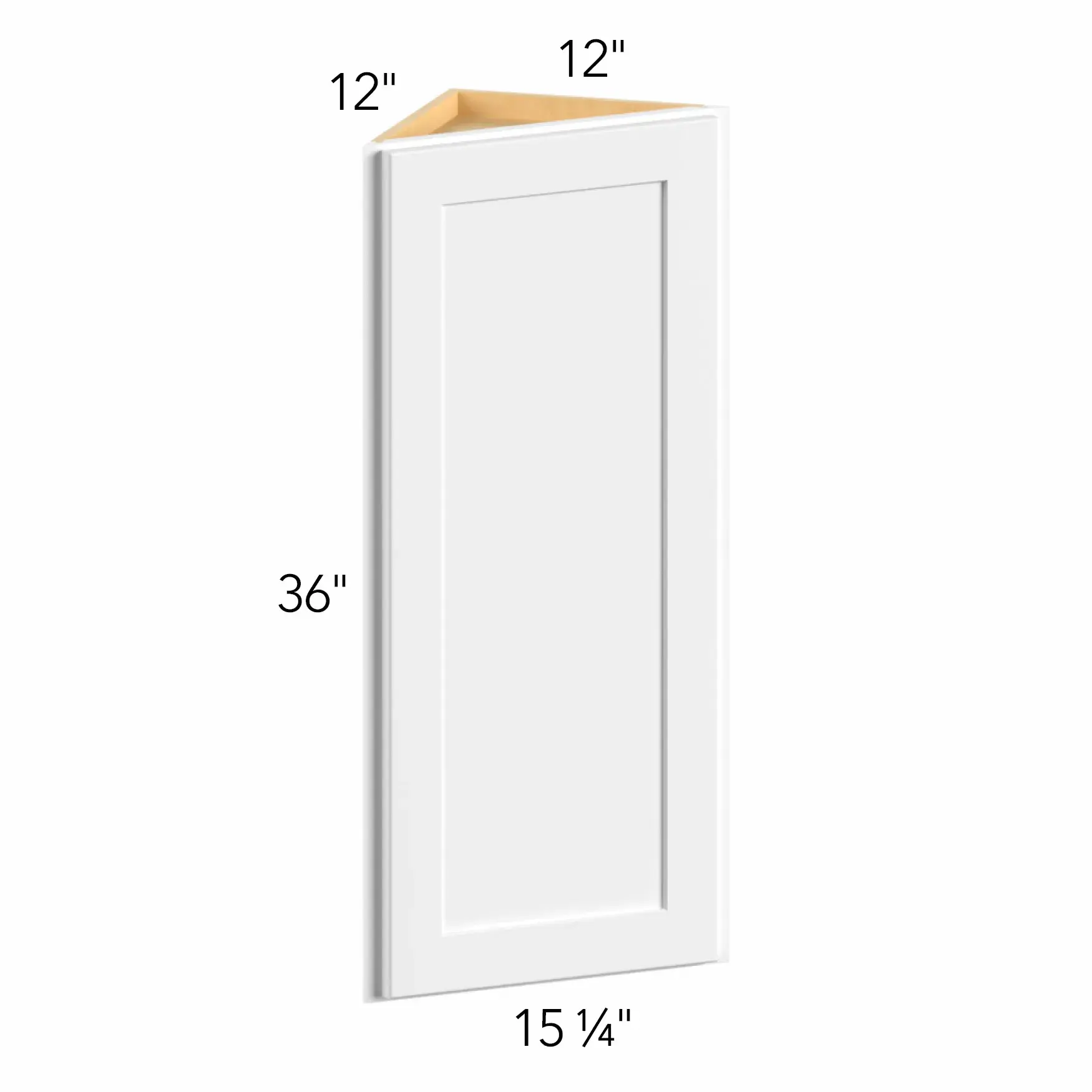 Allure® Galaxy Linen 12"W x 36"H x 12"D Wall Angle End Cabinet (WAE1236)