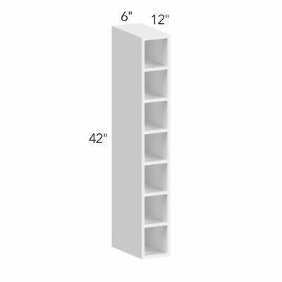 Allure® Echo Mocha 6"W x 42"H x 12"D Wall Wine Cube (WC0642)