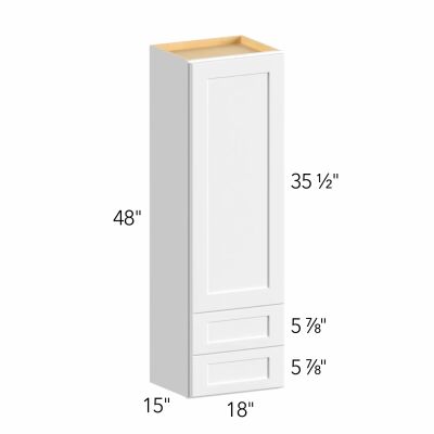 Allure® Echo Timber 18"W x 48"H x 15"D Wall Cabinet with Drawers (WD1848)