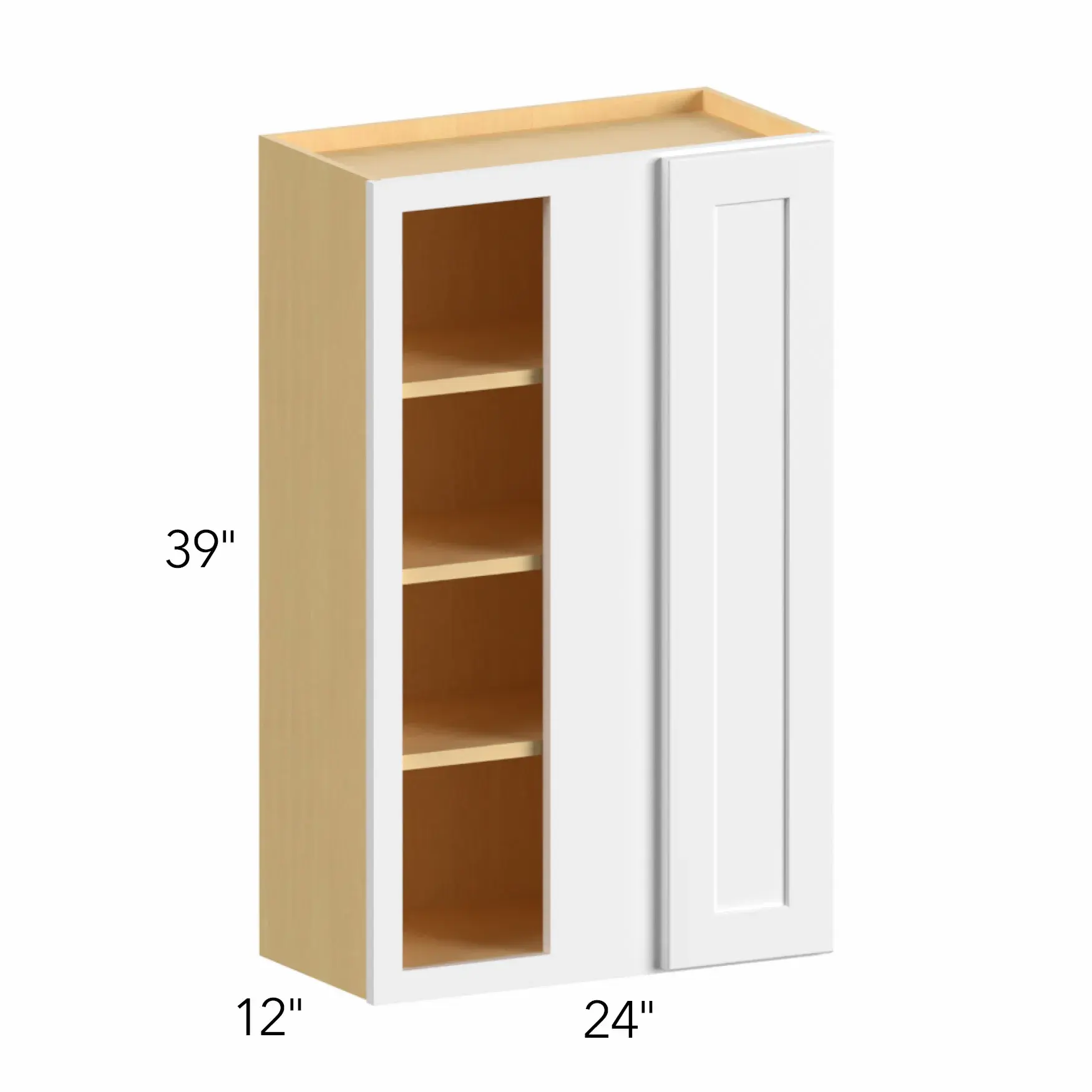 Allure® Galaxy Timber 24"W x 39"H x 12"D Blind Corner Cabinet (WBC2439)