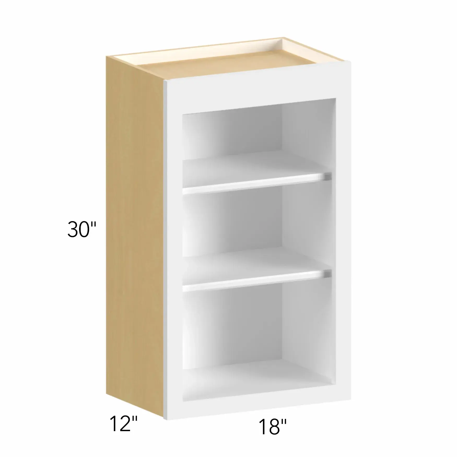 Allure® Echo Timber 18"W x 30"H x 12"D Wall Open Shelf (WOS1830)