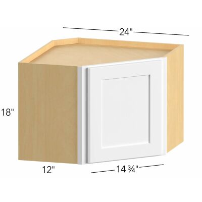 Allure® Echo Mocha 24"W x 18"H x 24"D Diagonal Corner Wall Cabinet (WDC2418)