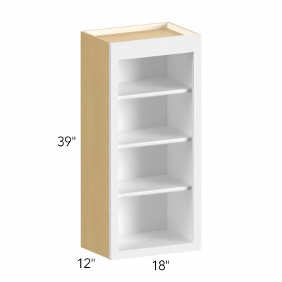 Allure® Galaxy Dove 18"W x 39"H x 12"D Wall Open Shelf (WOS1839)
