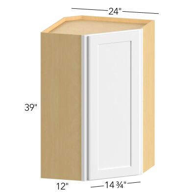 Ovela® Tuscany Antracita 24"W x 39"H x 24"D Diagonal Corner Wall Cabinet (WDC2439)