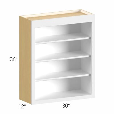 Allure® Galaxy Dove 30"W x 36"H x 12"D Wall Open Shelf (WOS3036)
