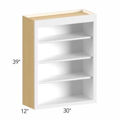 Allure® Galaxy Dove 30"W x 39"H x 12"D Wall Open Shelf (WOS3039)