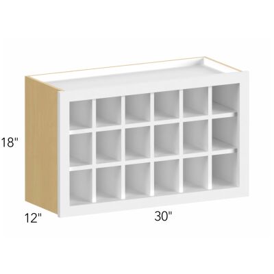 Allure® Galaxy Nickel 30"W x 18"H x 12"D Wall Wine Rack (WR3018)