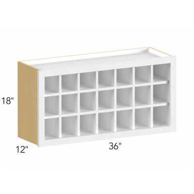 Allure® Galaxy Dove 36"W x 18"H x 12"D Wall Wine Rack (WR3618)