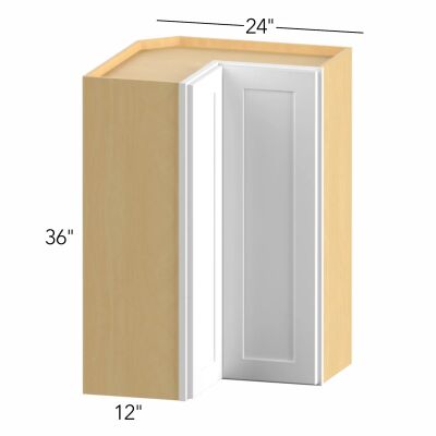 Allure® Galaxy Nickel 24"W x 36"H x 24"D Pie Cut Corner Cabinet (WPC2436)