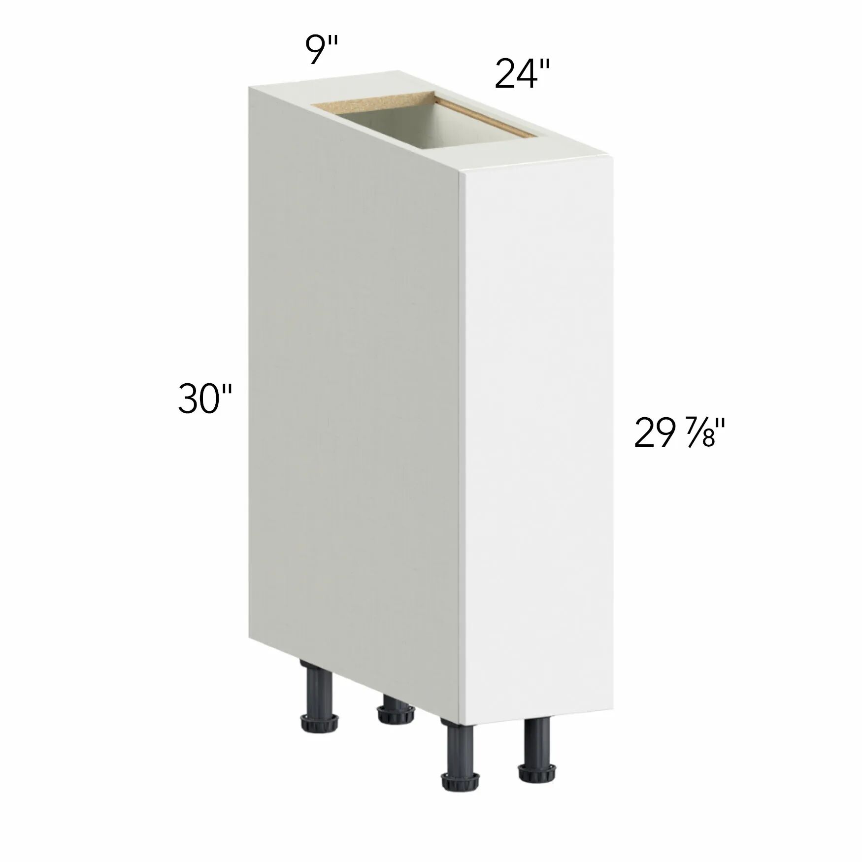 Illume® Tuscany Basalto 9"W x 30"H x 24"D Base Cabinet (B09FD)