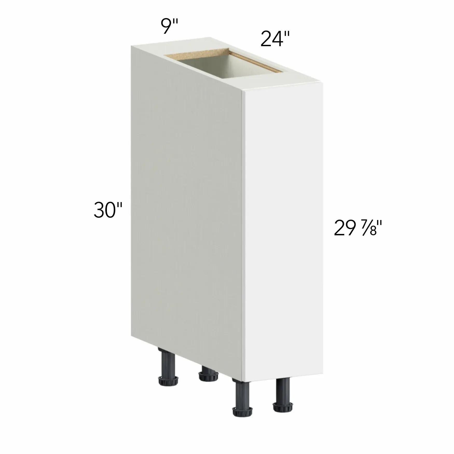 Illume® Tuscany Basalto 9"W x 30"H x 24"D Base Cabinet (B09FD)