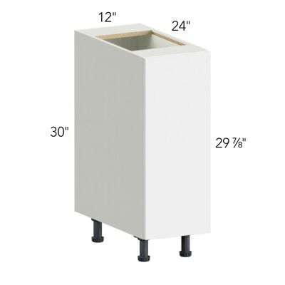 Ovela® Tuscany Antracita 12"W x 34.5"H x 24"D Base Cabinet (B12FD)