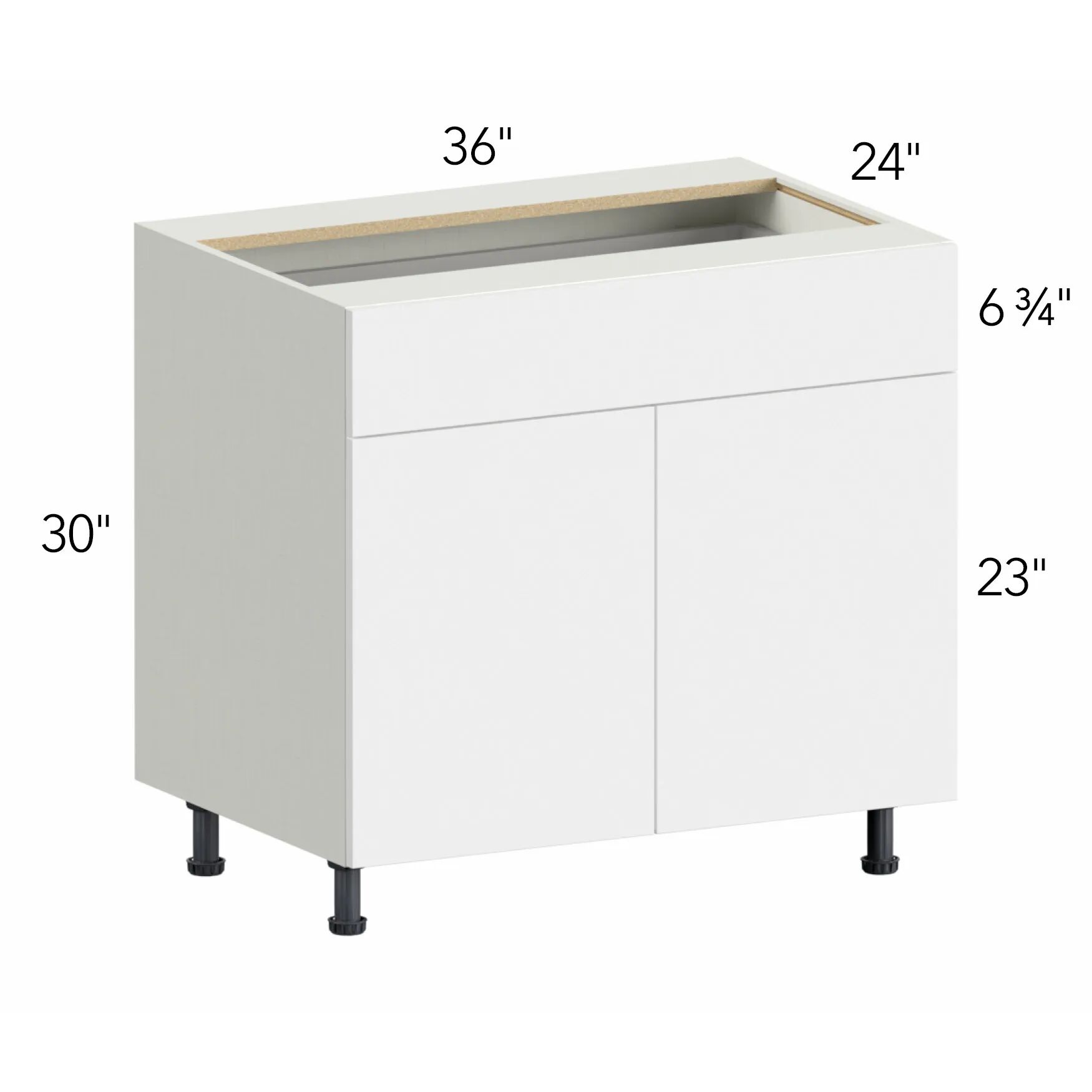 Illume® Tuscany Como Ash 2 36"W x 30"H x 24"D Base Cabinet (B36)