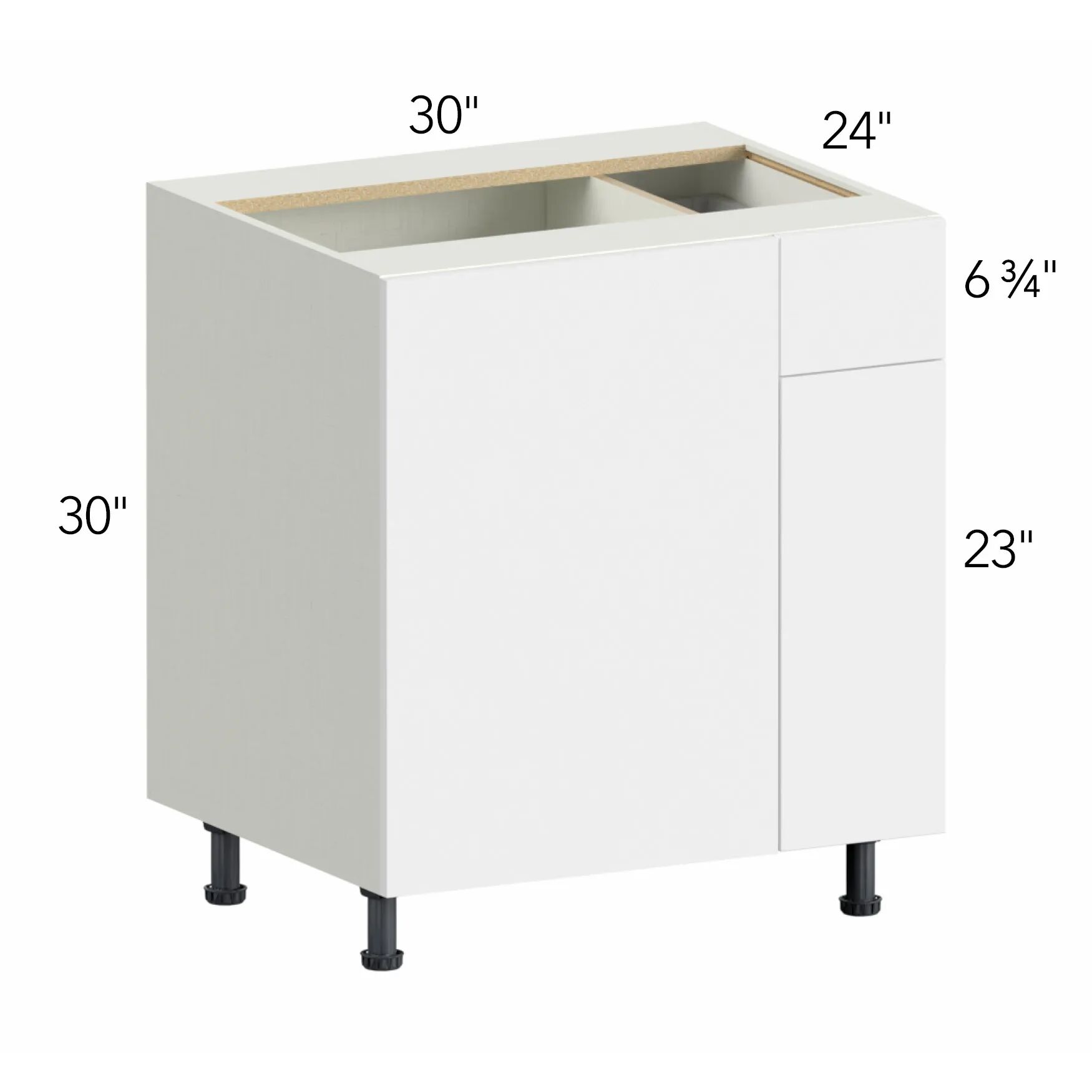 Illume® Tuscany Ida 2 30"W x 30"H x 24"D Blind Corner Cabinet (BLB36/39)