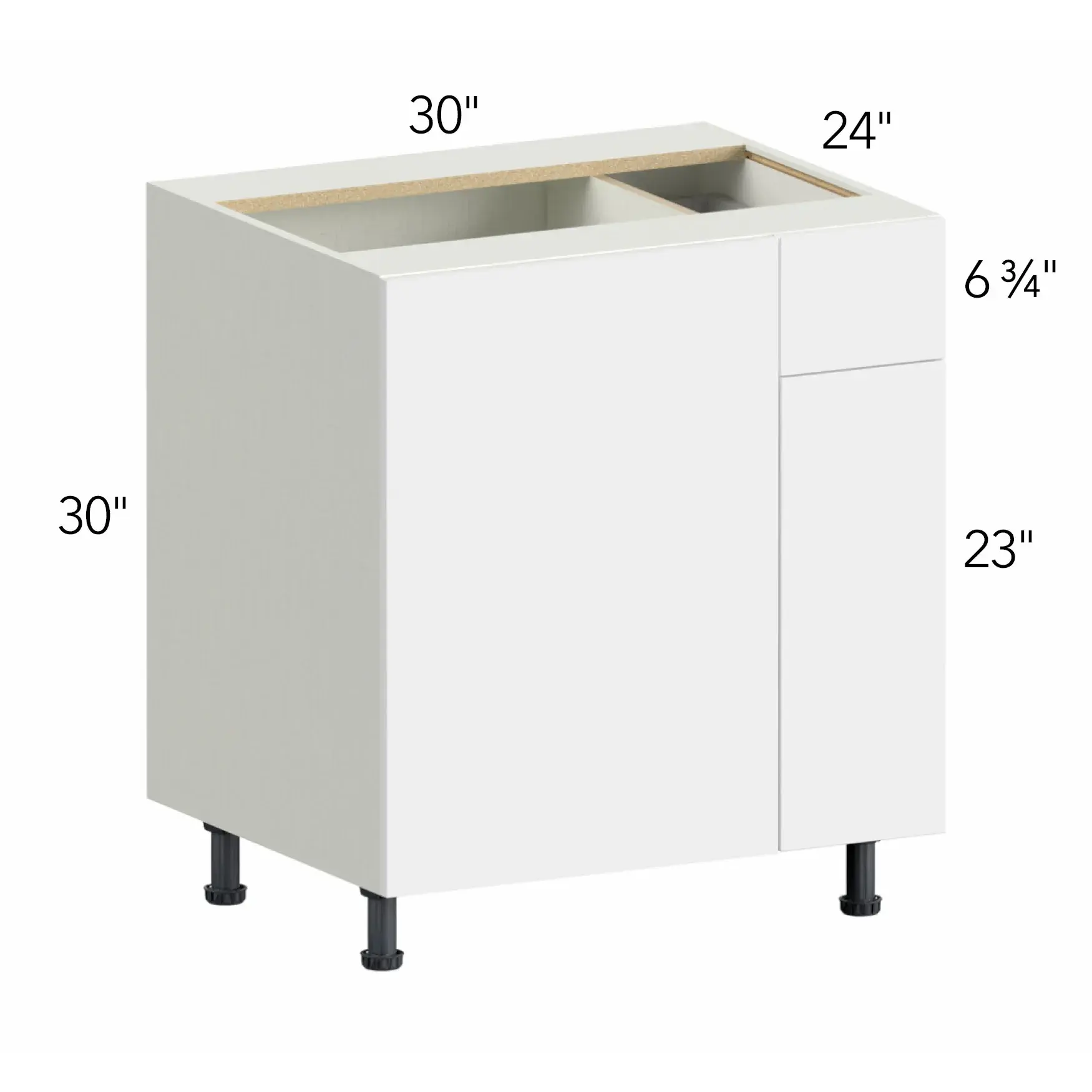Illume® Tuscany Ida 2 30"W x 30"H x 24"D Blind Corner Cabinet (BLB36/39)