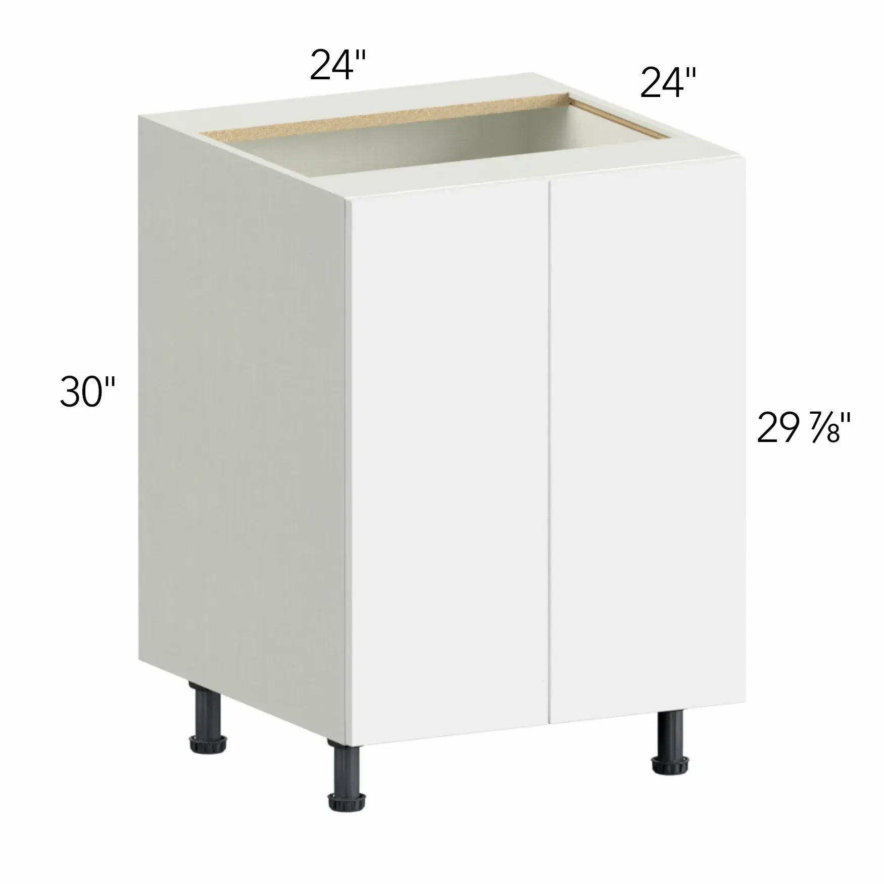 Illume® Tuscany Como Ash 2 24"W x 30"H x 24"D Base Cabinet (B24FD)