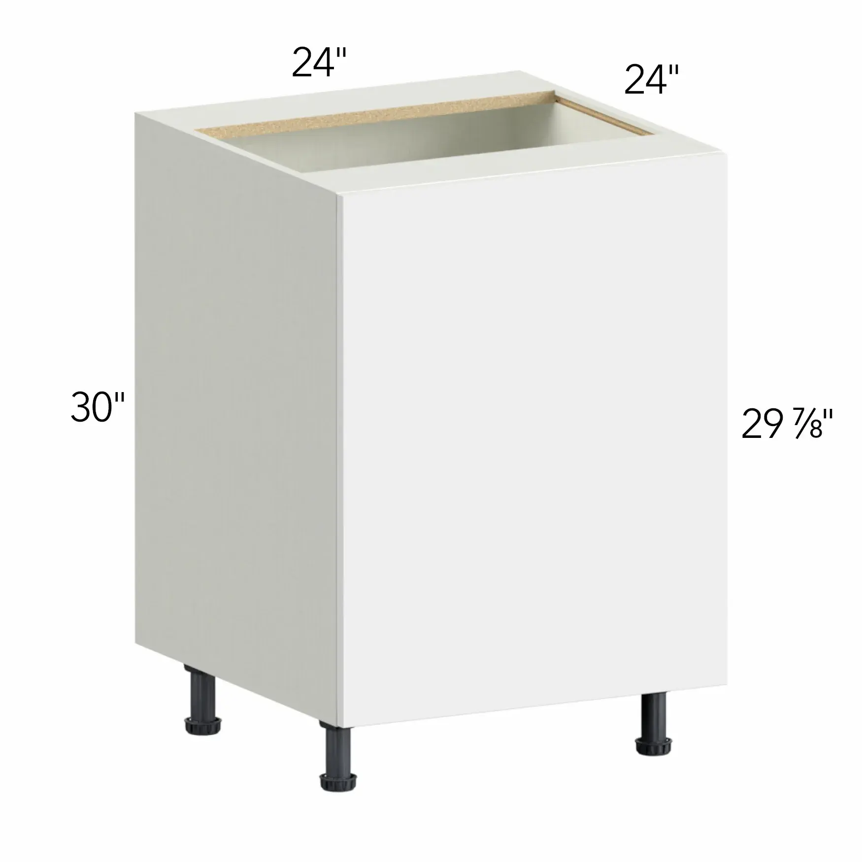 Ovela® Tuscany Como Ash 2 24"W x 34.5"H x 24"D Base Cabinet (B24SFD)