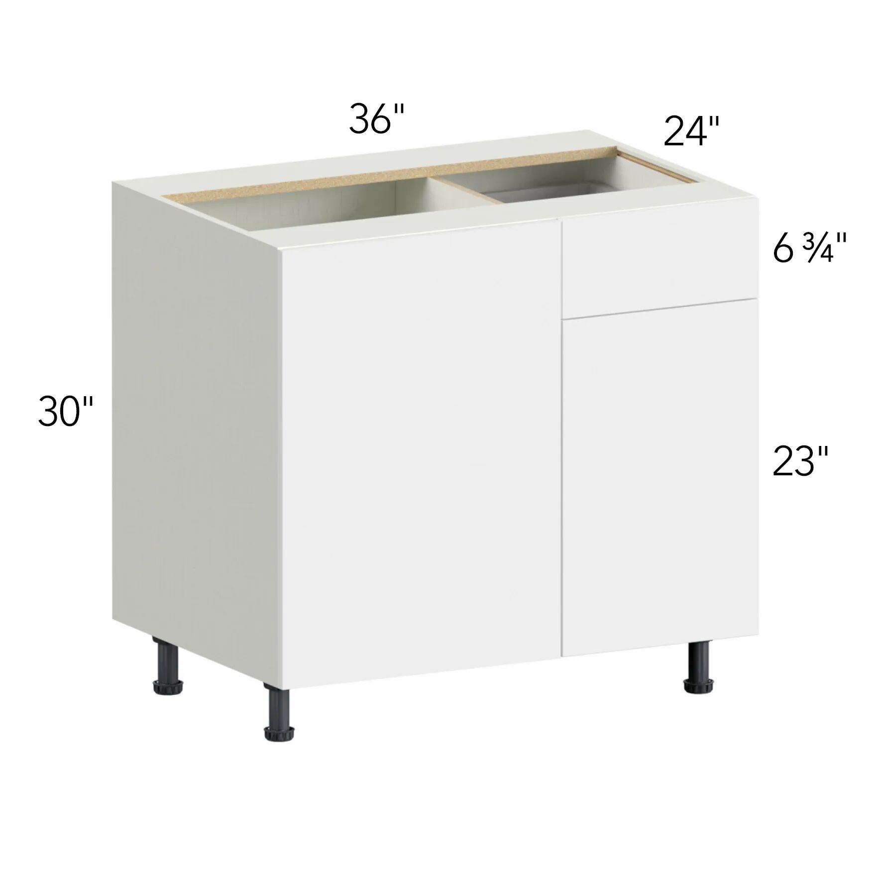 Illume® Tuscany Ida 2 36"W x 30"H x 24"D Blind Corner Cabinet (BLB42/45)