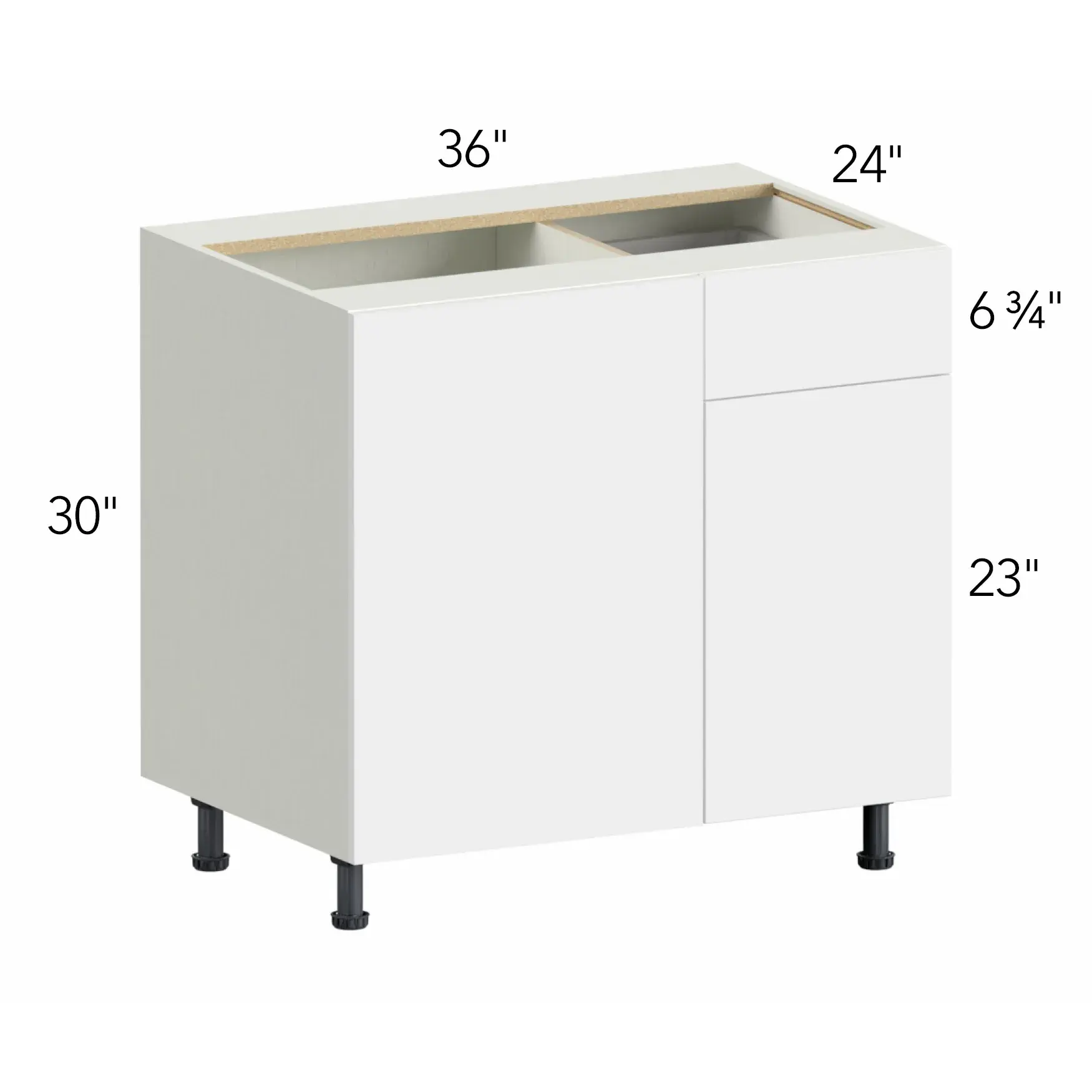 Illume® Tuscany Ida 2 36"W x 30"H x 24"D Blind Corner Cabinet (BLB42/45)