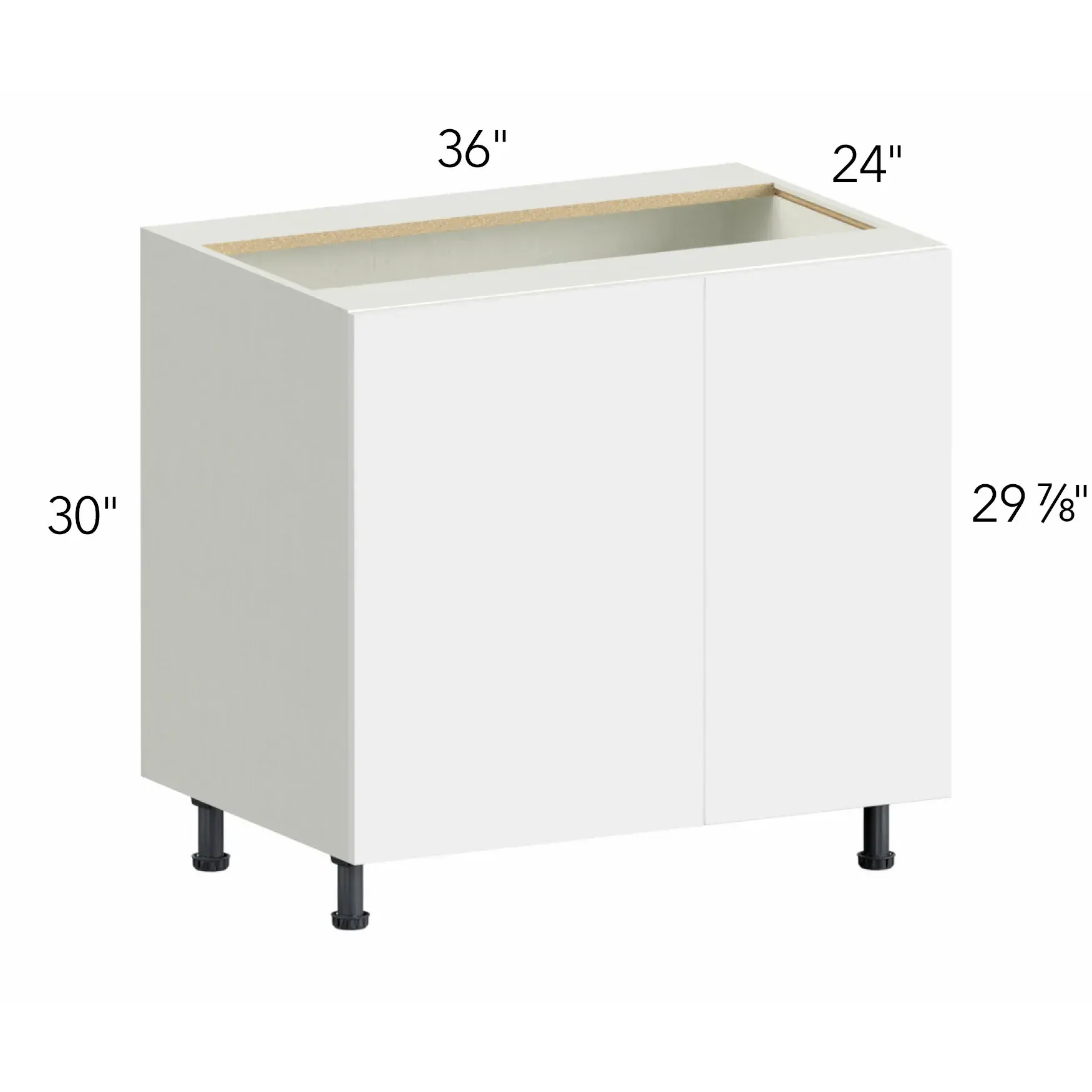 Illume® Tuscany Blanco 36"W x 30"H x 24"D Blind Corner Cabinet (BLB42/45FD)