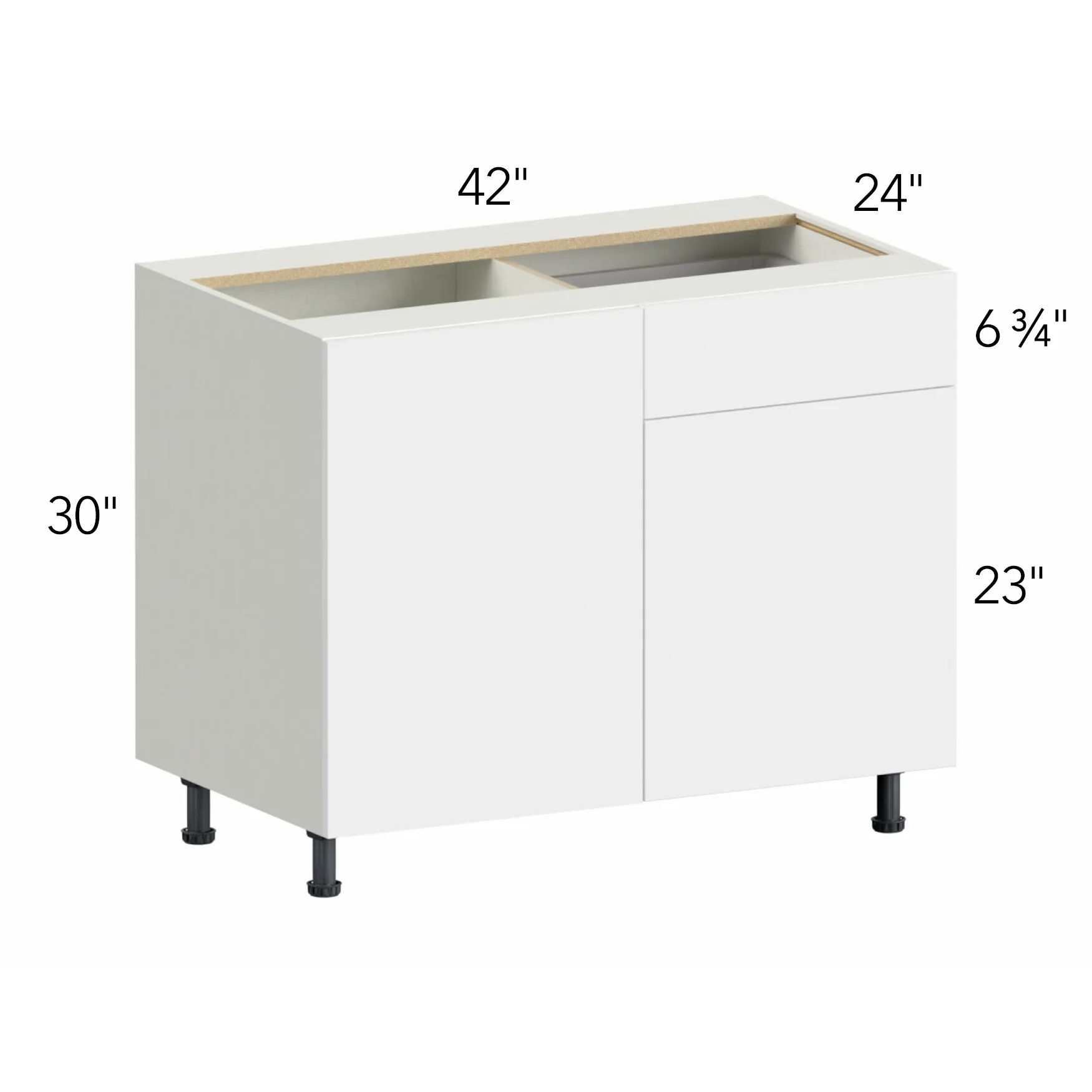 Illume® Tuscany Ida 2 42"W x 30"H x 24"D Blind Corner Cabinet (BLB48/51)
