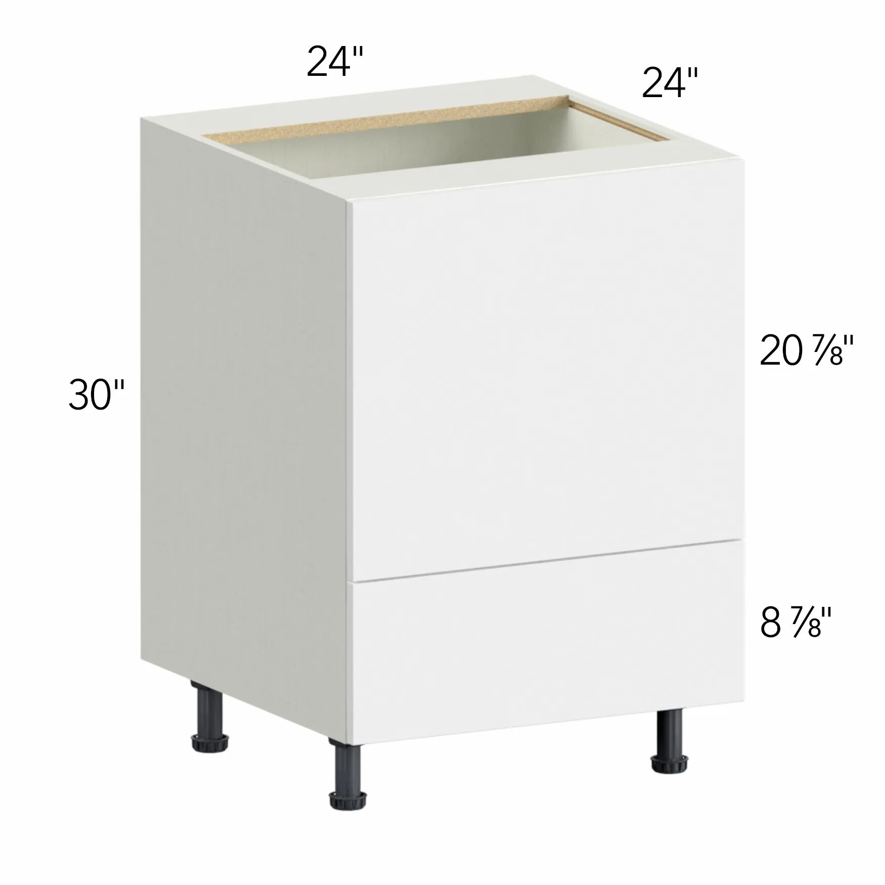 Ovela® Tuscany Antracita 24"W x 34.5"H x 24"D Microwave Base Cabinet (BMC24)