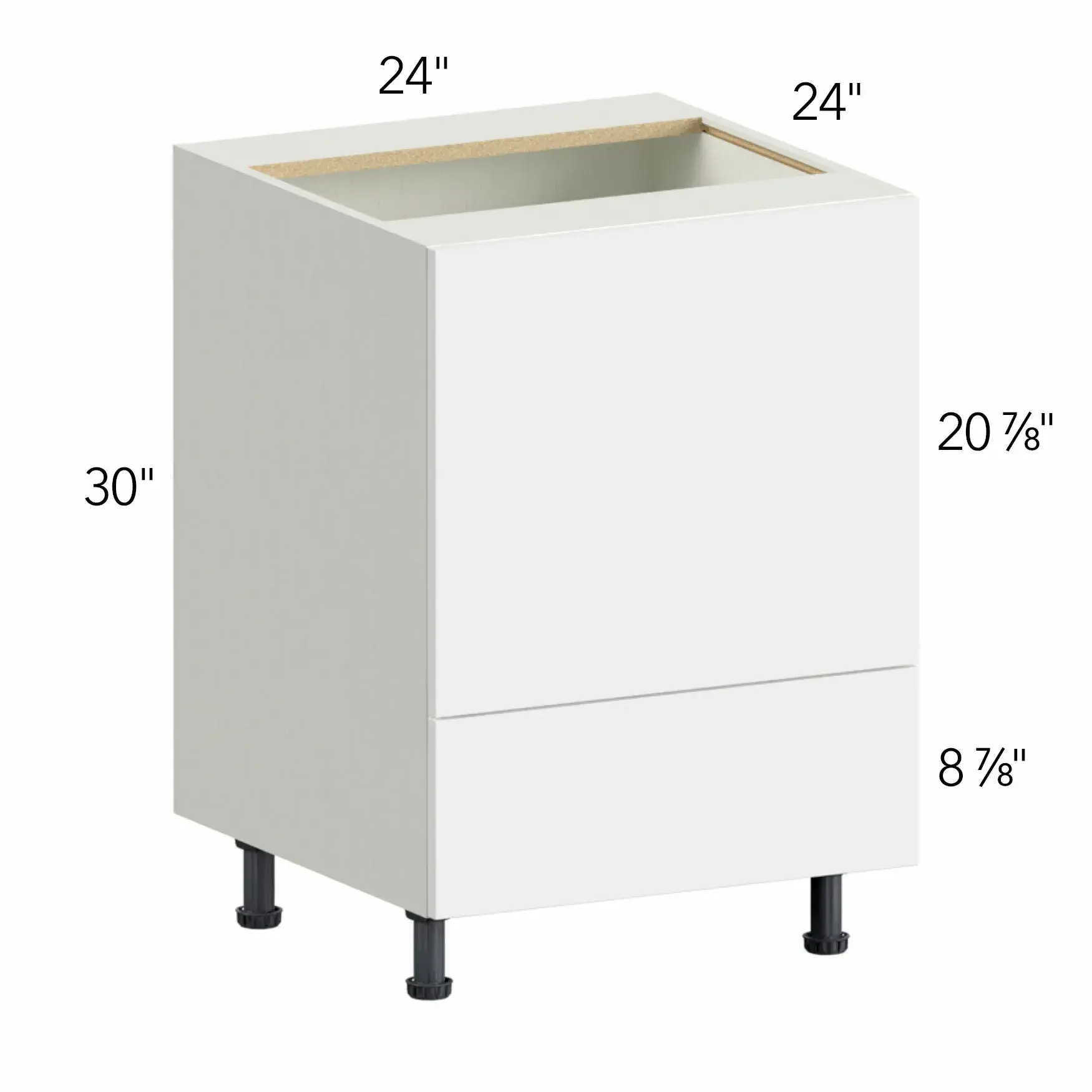 Ovela® Tuscany Antracita 24"W x 34.5"H x 24"D Microwave Base Cabinet (BMC24)
