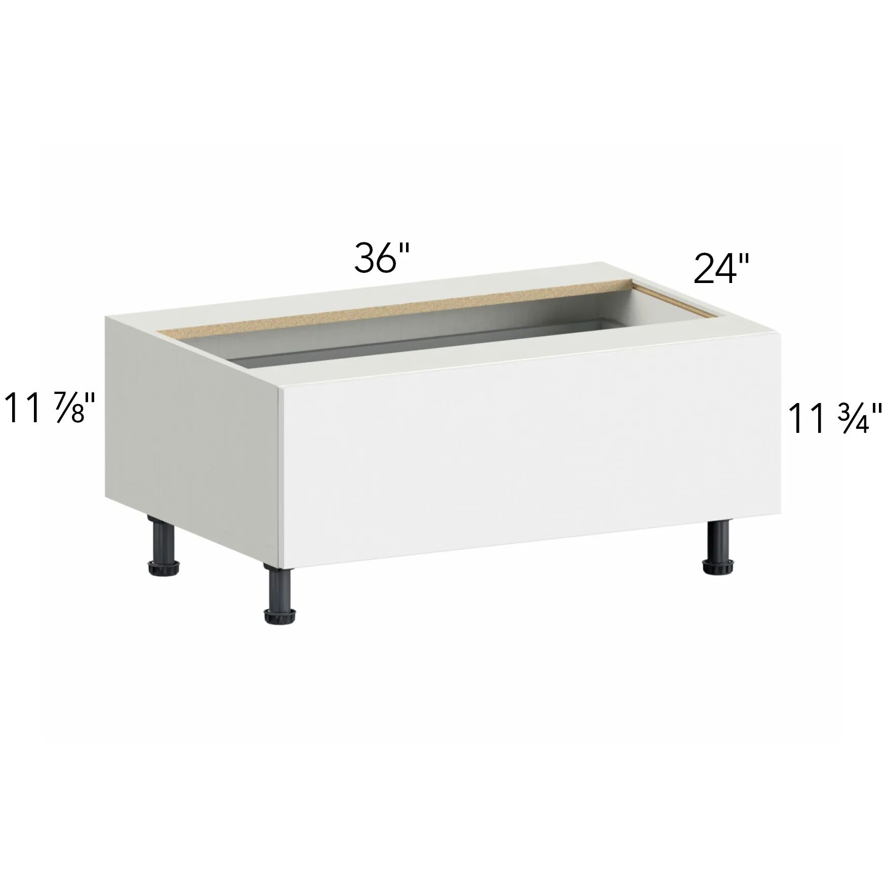 Ovela® Tuscany Antracita 36"W x 16.5"H x 24"D Drawer Base Cabinet (DBS36)