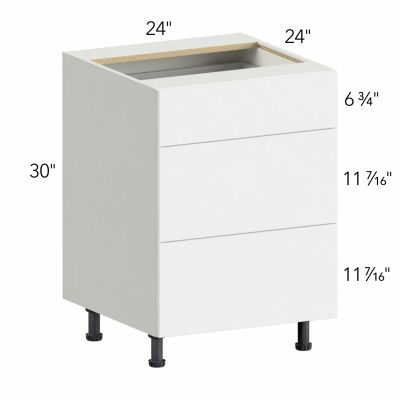 Ovela® Tuscany Antracita 24"W x 34.5"H x 24"D Drawer Base Cabinet (DB24-3)