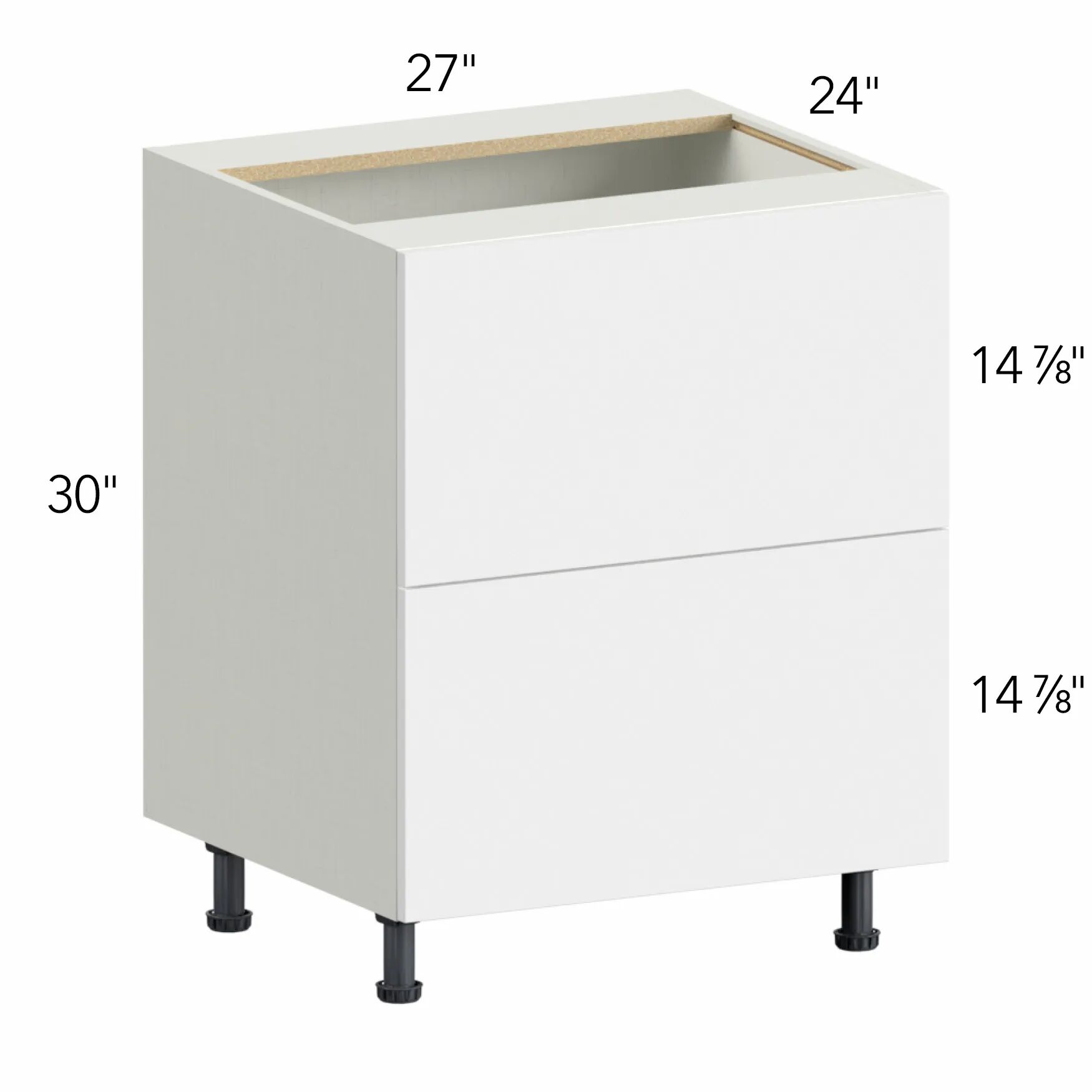 Ovela® Tuscany Antracita 27"W x 34.5"H x 24"D Drawer Base Cabinet (DB27-2)