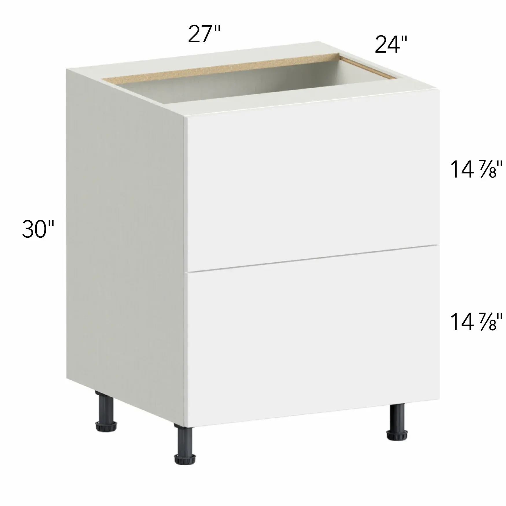Ovela® Tuscany Antracita 27"W x 34.5"H x 24"D Drawer Base Cabinet (DB27-2)