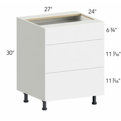 Ovela® Tuscany Antracita 27"W x 34.5"H x 24"D Drawer Base Cabinet (DB27-3)