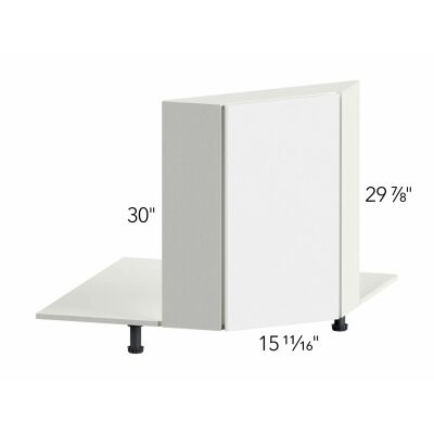 Ovela® Tuscany Antracita 28.5"W x 30"H x 5.5"D Desk Base Cabinet (DSF36FD)