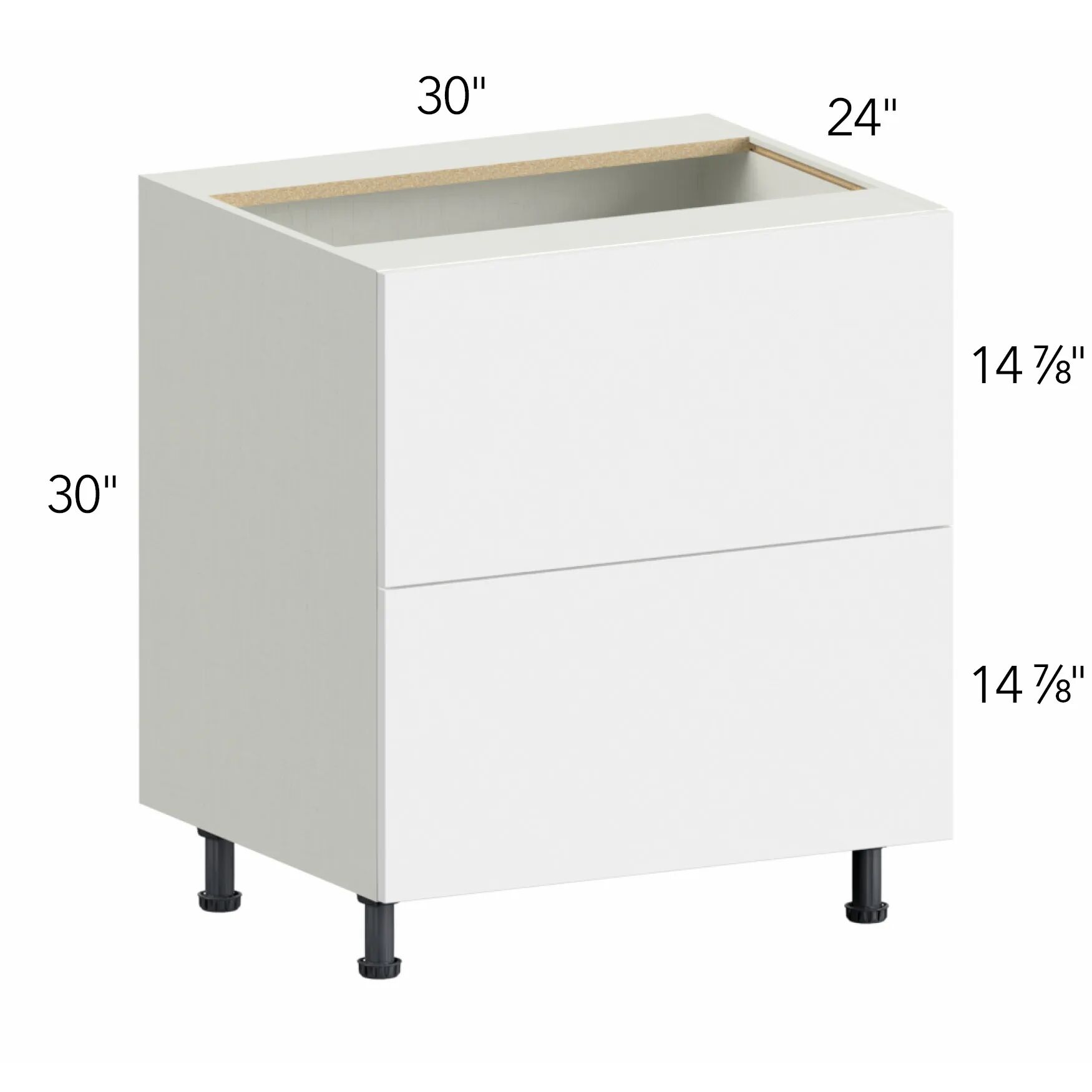 Ovela® Tuscany Antracita 30"W x 34.5"H x 24"D Drawer Base Cabinet (DB30-2)
