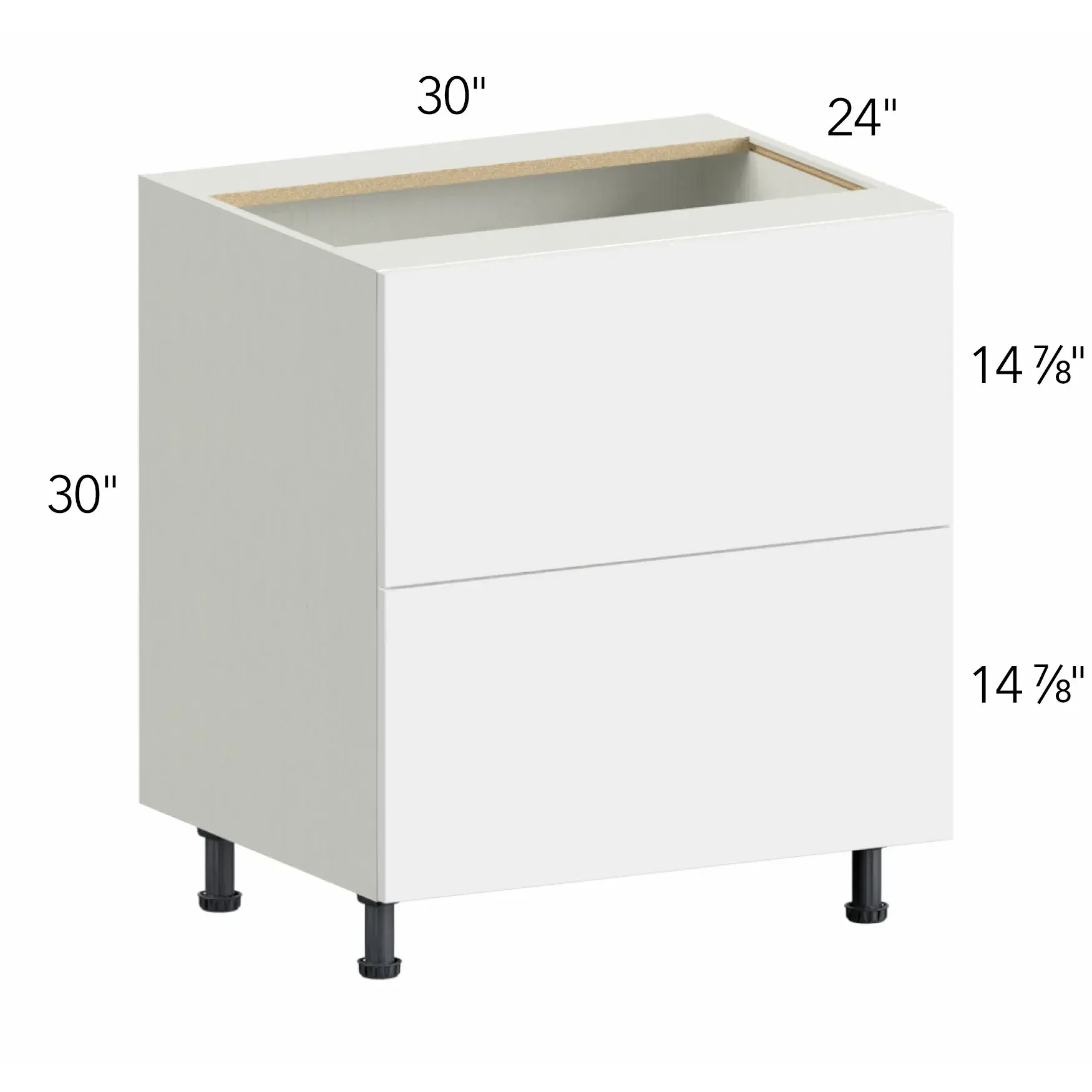 Ovela® Tuscany Antracita 30"W x 34.5"H x 24"D Drawer Base Cabinet (DB30-2)