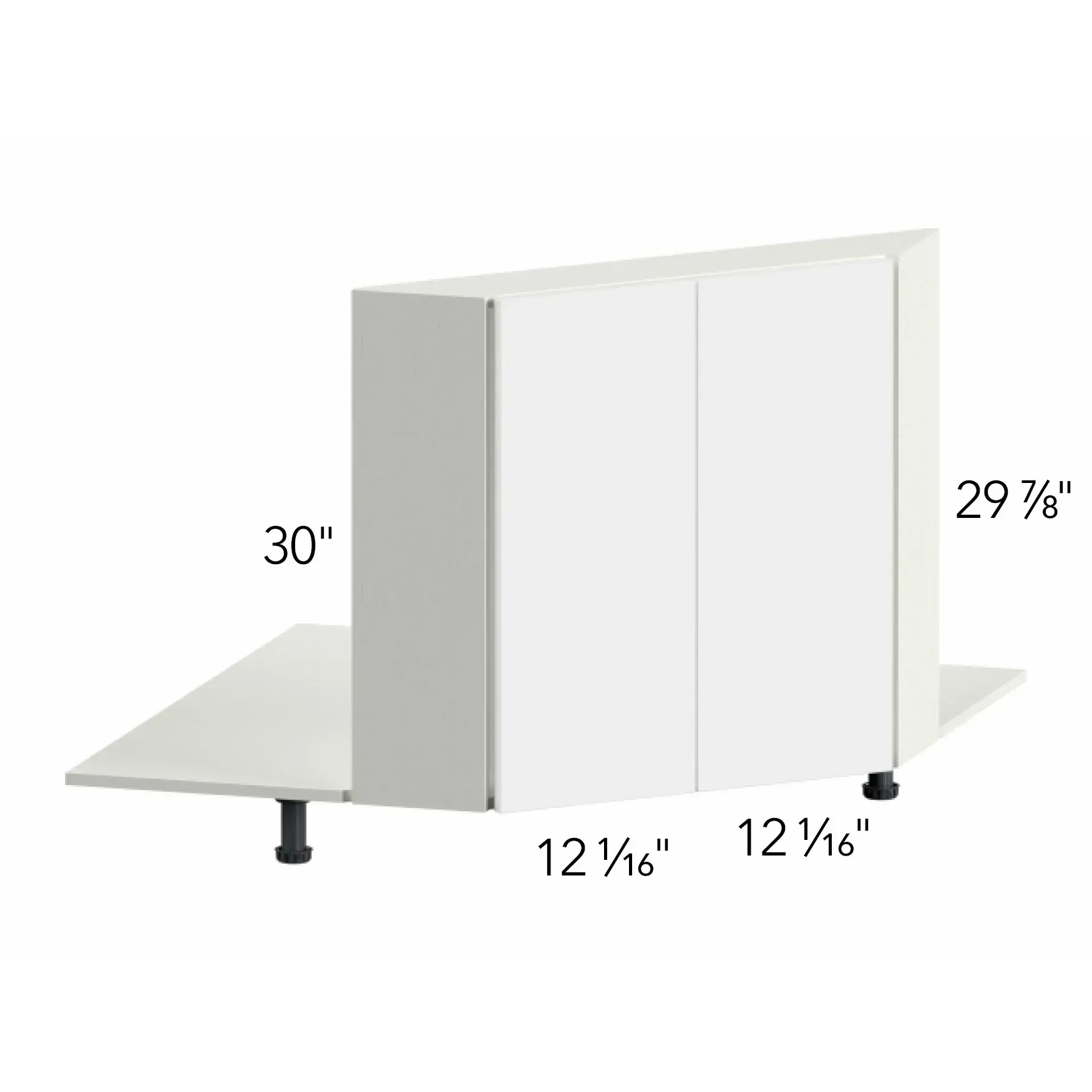 Ovela® Tuscany Antracita 37"W x 30"H x 5.5"D Desk Base Cabinet (DSF42FD)
