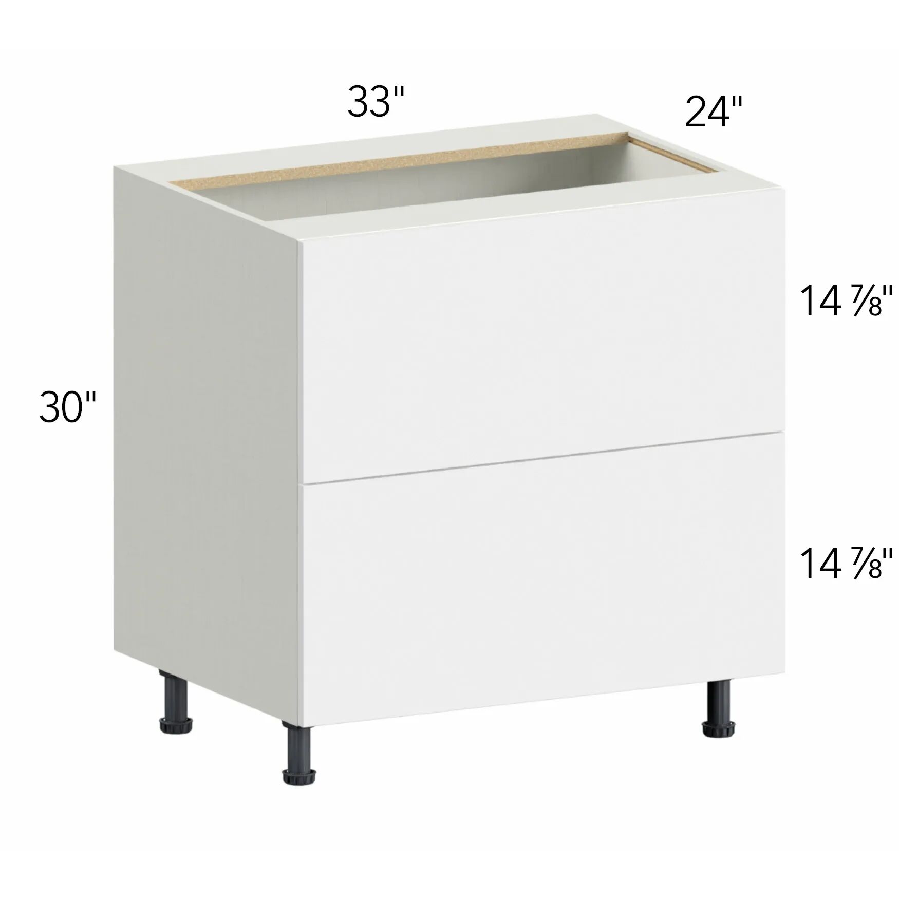 Ovela® Tuscany Antracita 33"W x 34.5"H x 24"D Drawer Base Cabinet (DB33-2)