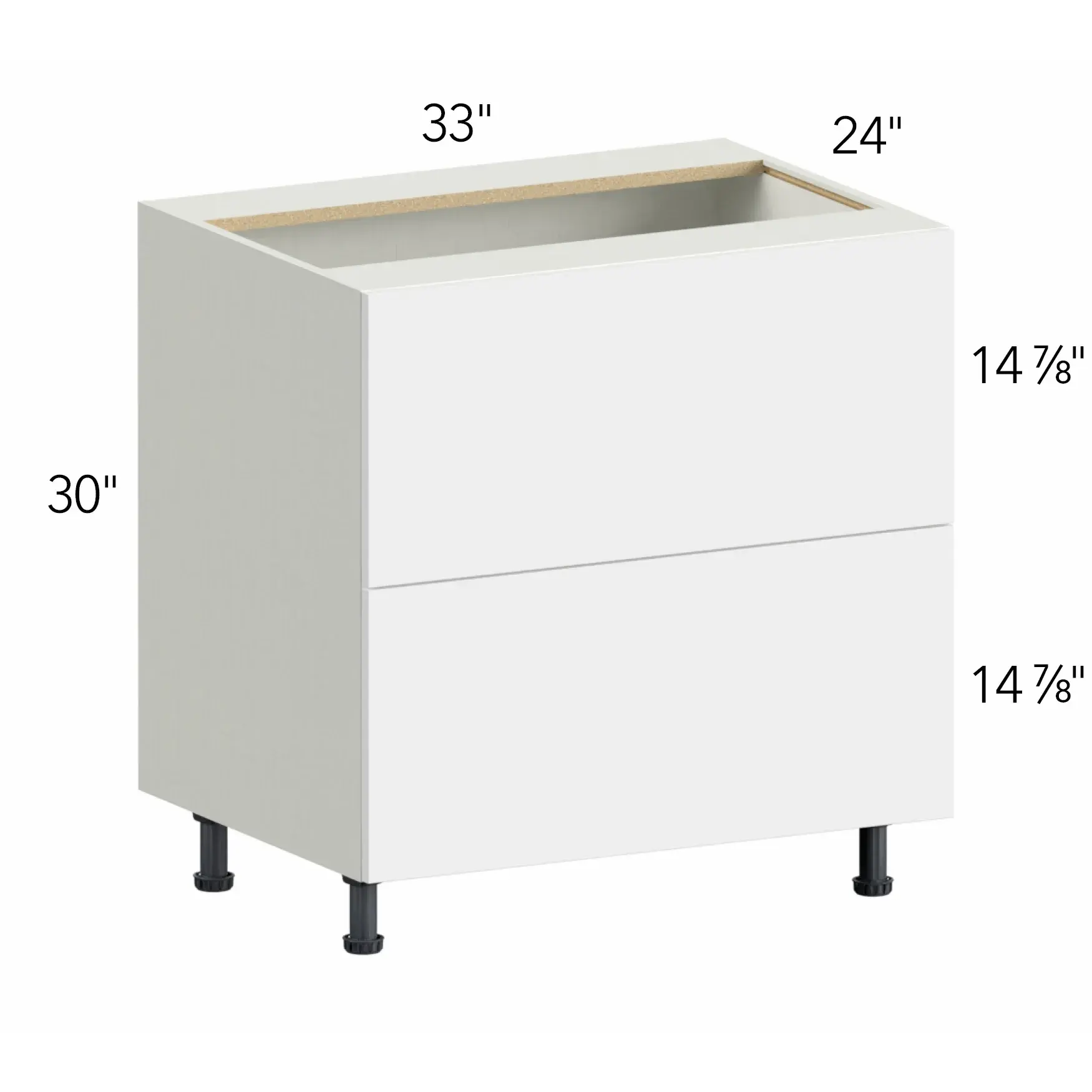 Ovela® Tuscany Antracita 33"W x 34.5"H x 24"D Drawer Base Cabinet (DB33-2)