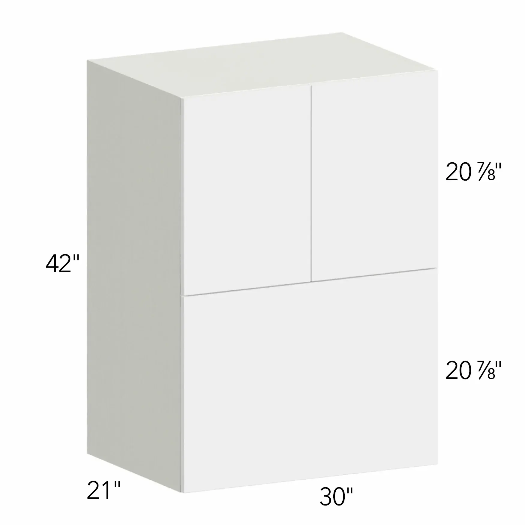 Ovela® Tuscany Antracita 30"W x 42"H x 21"D Microwave Wall Cabinet (MC304221)