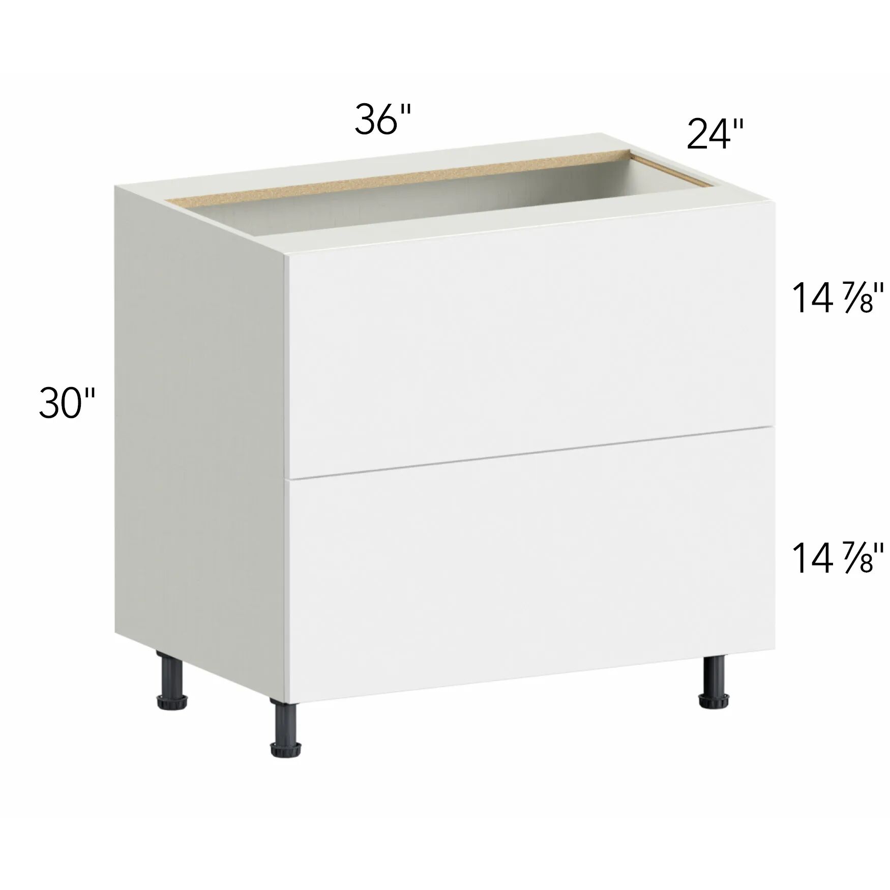 Ovela® Tuscany Antracita 36"W x 34.5"H x 24"D Drawer Base Cabinet (DB36-2)