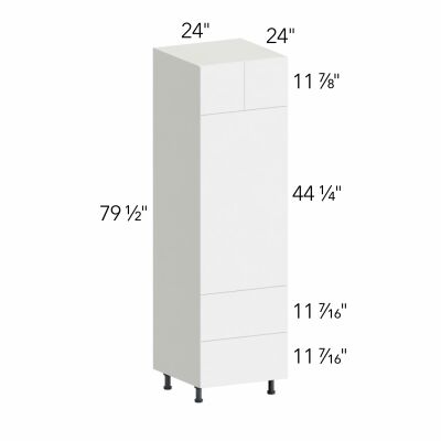 Ovela® Tuscany Antracita 24"W x 79.5"H x 24"D Oven Cabinet (OC2484C)