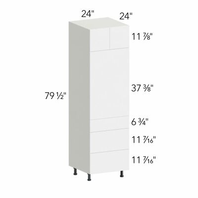 Ovela® Tuscany Antracita 24"W x 79.5"H x 24"D Oven Cabinet (OC2484S-3)