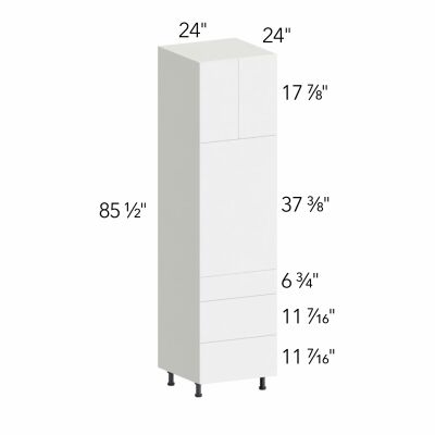 Ovela® Tuscany Antracita 24"W x 85.5"H x 24"D Oven Cabinet (OC2490S-3)