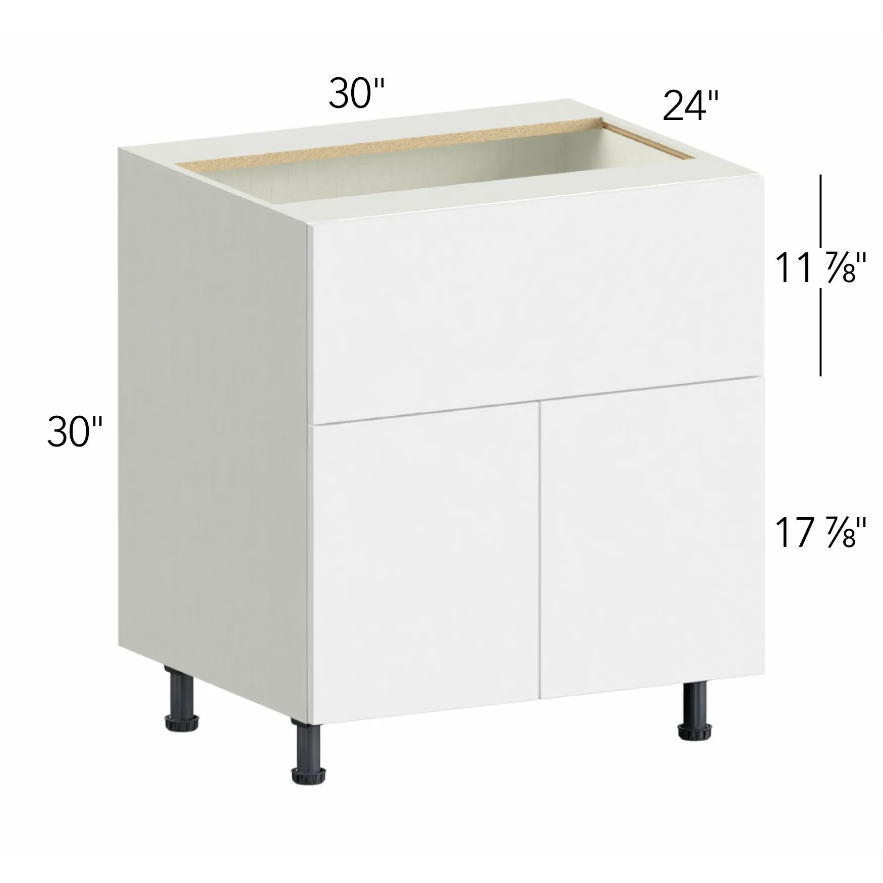 Ovela® Tuscany Antracita 30"W x 34.5"H x 24"D Specialty Base Cabinet (FS30)