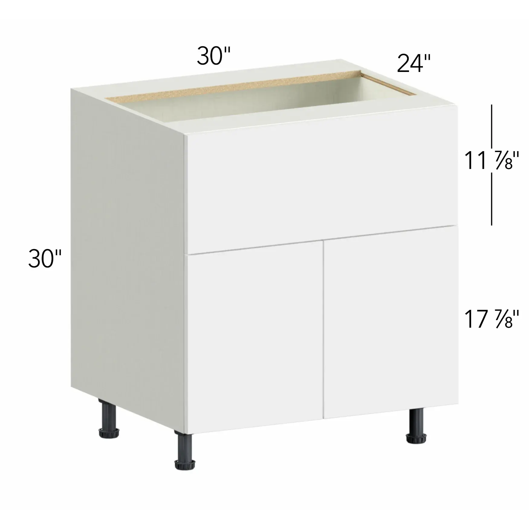 Ovela® Tuscany Antracita 30"W x 34.5"H x 24"D Specialty Base Cabinet (FS30)