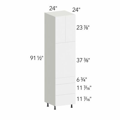 Ovela® Tuscany Antracita 24"W x 91.5"H x 24"D Oven Cabinet (OC2496S-3)
