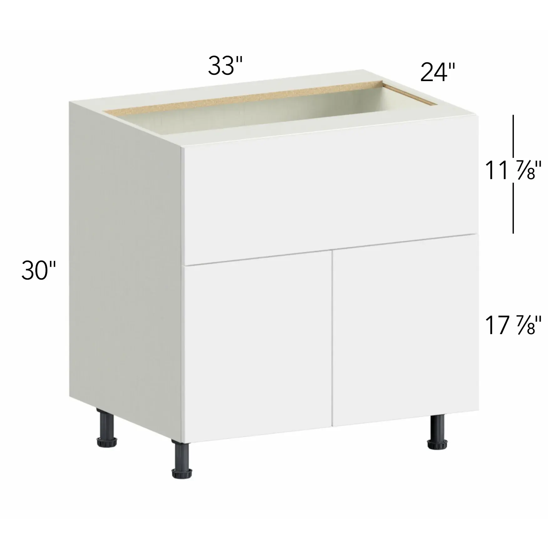 Ovela® Tuscany Antracita 33"W x 34.5"H x 24"D Specialty Base Cabinet (FS33)