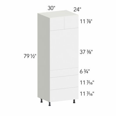 Ovela® Tuscany Antracita 30"W x 79.5"H x 24"D Oven Cabinet (OC3084S-3)