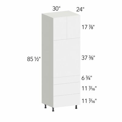 Illume® Tuscany Antracita 30"W x 85.5"H x 24"D Oven Cabinet (OC3090S-3)