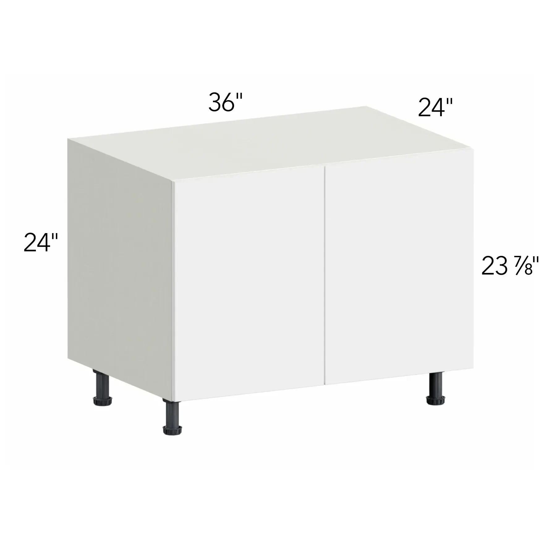 Illume® Tuscany Blanco 36"W x 24"H x 24"D Base Cabinet (RTB36)